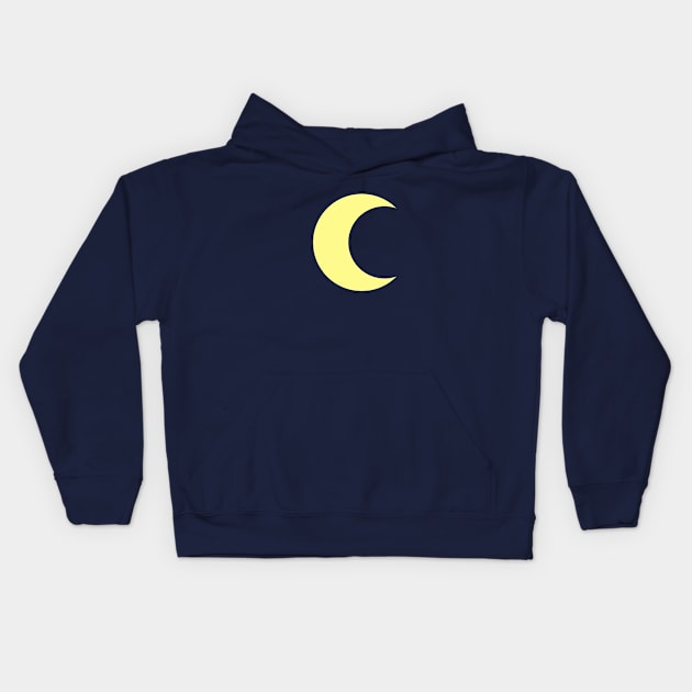 Moon Crescent Kids Hoodie by ShinyBat